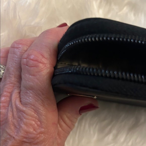 Prada black leather nylon agenda card holder GUC - Picture 15 of 16